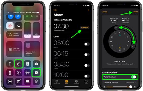 Jan 12, 2023 · How to set an alarm. Open the Clock app, then tap the Alarm tab. Tap the Add button . Set a time for the alarm. You can also choose one of these options: Repeat: tap to set up a recurring alarm. Label: tap to name your alarm. Sound: tap to pick a sound that will play when the alarm sounds. Snooze: turn on to see a Snooze option when the alarm ... 